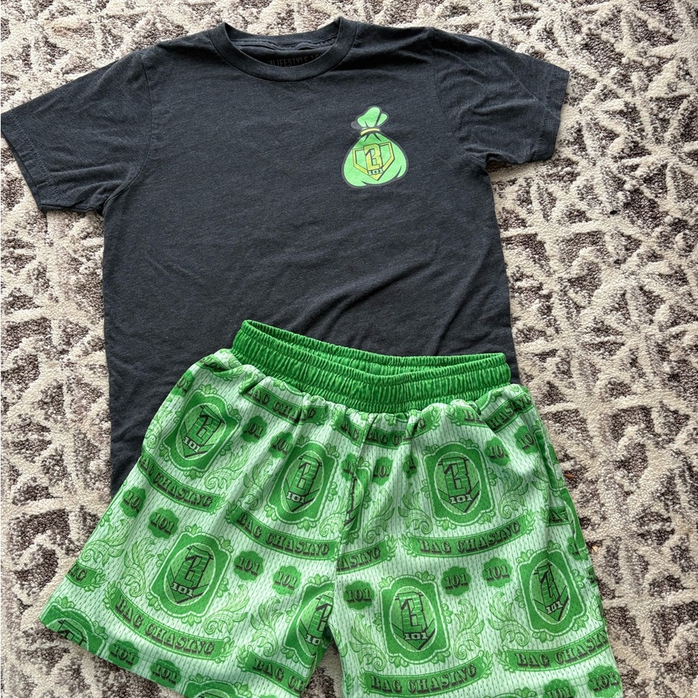 Baseball lifestyle 101 Money Print Matching Set Youth Large